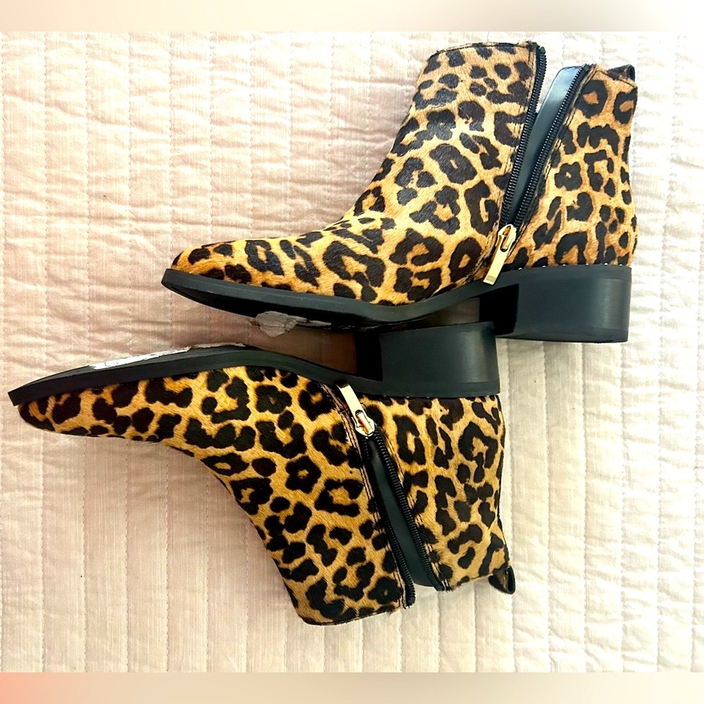 Leopard Print Ankle Booties